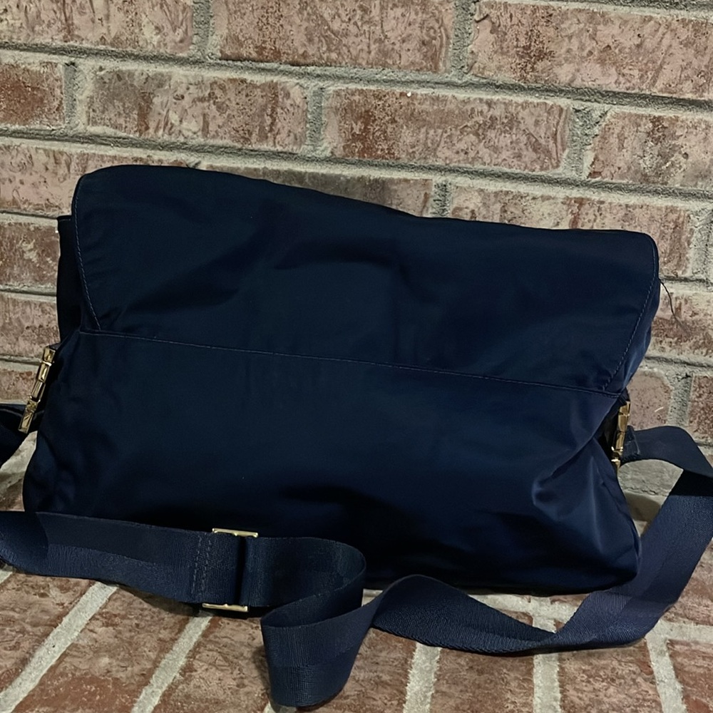 Womens Tory Burch navy blue diaper carrier - Picture 7 of 13